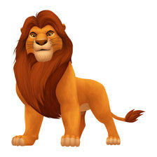 Схема вышивки «король лев»