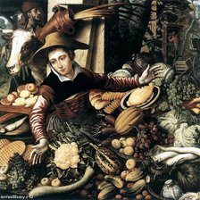 Схема вышивки «Арсен Питер.Женщина продающая овощи.»