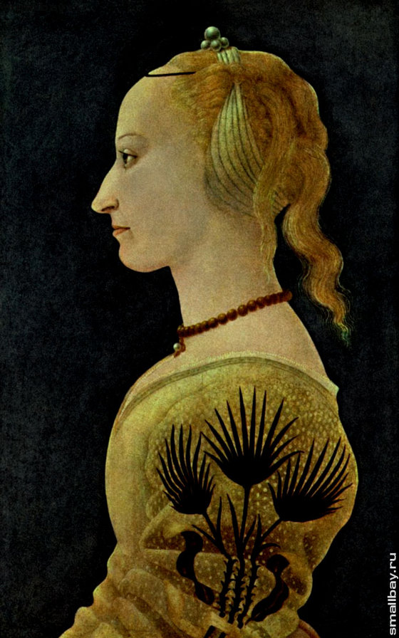 Бальдовинетти Алессо Портрет девушки в желтом.jpg - девушка, люди, портрет, женщина, лицо. - оригинал