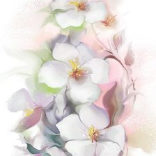 Схема вышивки «Акварельные цветы»