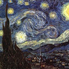 Схема вышивки «Ван Гог.Звездная ночь..jpg»