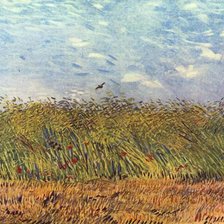 Схема вышивки «Ван Гог.Пшеничное поле с жаворонком.»