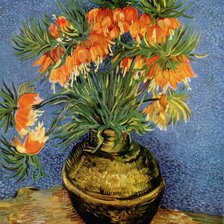 Схема вышивки «Цветы в бронзовой вазе. Ван Гог.»