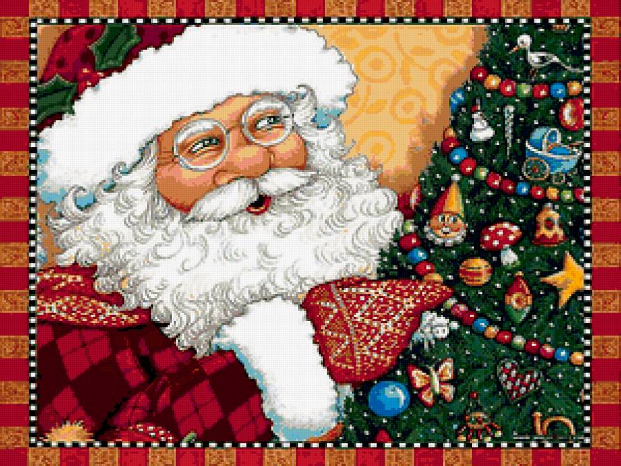 Добрый Санта - дед мороз, новогоднее, санта-клаус - предпросмотр