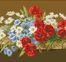 Оригинал схемы вышивки «полевые цветы» (№172415)