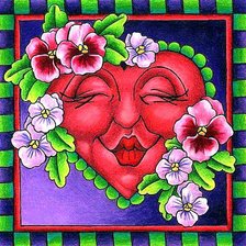 Схема вышивки «Влюблённое сердце»