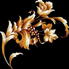 Схема вышивки «"Золотые" цветы»