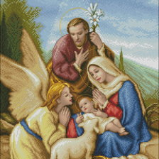 Схема вышивки «Мария и младенец»