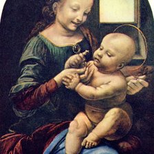 Схема вышивки «Да Винчи "Мадонна с младенцем"»