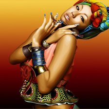Схема вышивки «девушка-африканка»