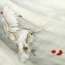 Схема вышивки «белый орел»