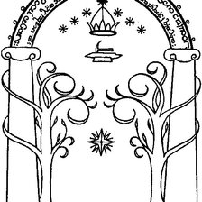 Схема вышивки «Ворота Мории»