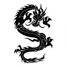 Оригинал схемы вышивки «дракон» (№193987)