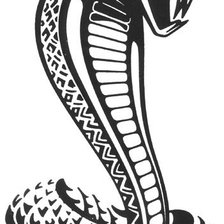 Схема вышивки «кобра»