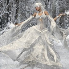 Схема вышивки «Зимняя королева»