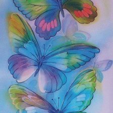 Оригинал схемы вышивки «бабочки» (№196775)