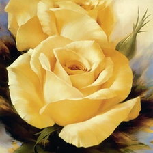 Оригинал схемы вышивки «жёлтые розы» (№199881)