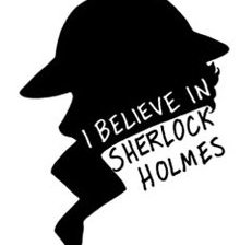 Схема вышивки «I believe in sherlock holmes»