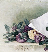 Схема вышивки «Прекрасные цветы от Лонгре 5. Фрагмент 1»
