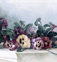 Оригинал схемы вышивки «Прекрасные цветы от Лонгре 5. Фрагмент 3» (№200598)