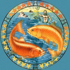 Схема вышивки «знак зодиака рыба»