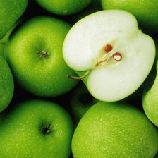 Схема вышивки «зеленые яблоки»