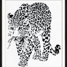 Оригинал схемы вышивки «Леопард» (№207738)