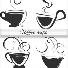 Схема вышивки «Чашки кофе»