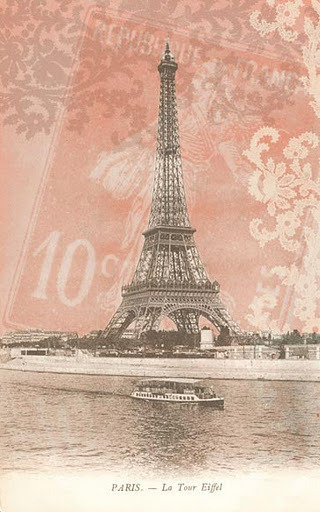 Города - Париж - винтажные открытки, города - оригинал