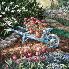 Оригинал схемы вышивки «Весенний сад» (№231277)