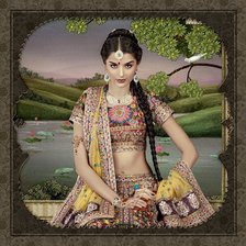Схема вышивки «Индийская девушка»