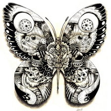 Оригинал схемы вышивки «Бабочка» (№236512)