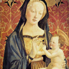 Оригинал схемы вышивки «Доменико Венициано.Мадонна с младенцем.» (№238864)