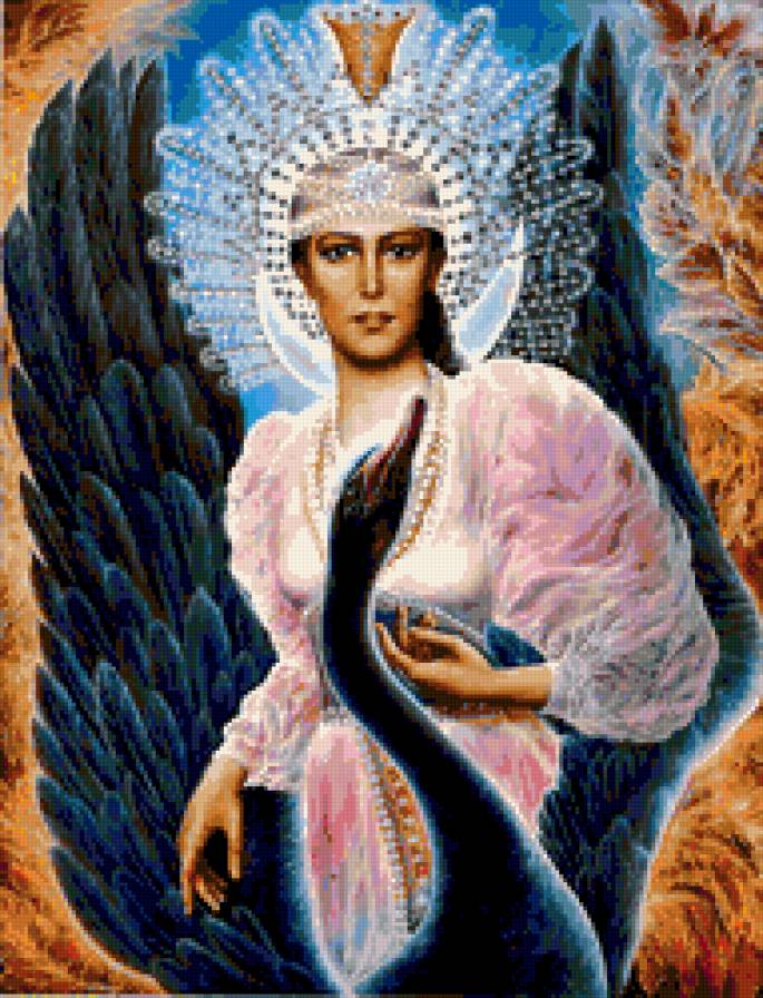 царевна Лебедь - женщина, картина, фентези. - предпросмотр