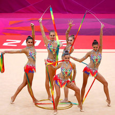 Схема вышивки «сборная России по художественной гимнастике»