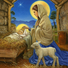 Схема вышивки «рождение христа»