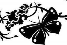 Схема вышивки «рисунок бабочки»