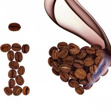 Схема вышивки «я люблю кофе»