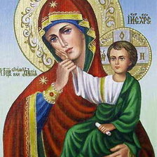 Схема вышивки «Икона Божьей матери Отрада или Утешение»