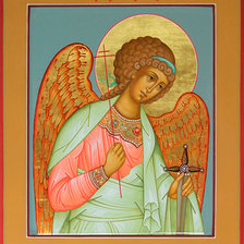 Оригинал схемы вышивки «Святой Ангел-хранитель» (№260798)