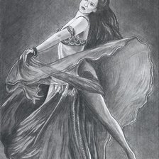 Схема вышивки «Танцовщица»