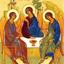 Оригинал схемы вышивки «Пресвятая Троица» (№265403)