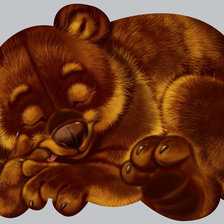 Схема вышивки «Сон медвежонка»