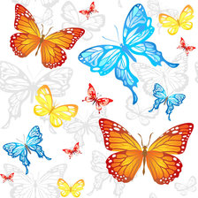 Схема вышивки «подушка"бабочка"»