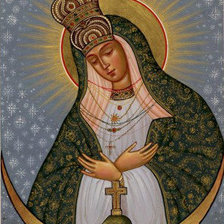 Схема вышивки «Икона Божьей матери Остробрамская»
