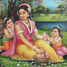 Схема вышивки «Индийская семья»