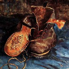 Схема вышивки «Ван Гог. Пара ботинок»