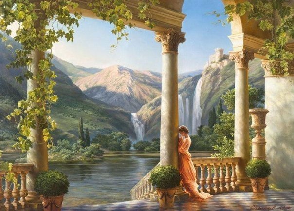 Элегия - красота, цветы, пейзаж, горы, природа - оригинал