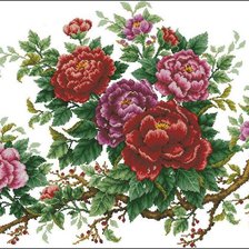 Оригинал схемы вышивки «Розы» (№282988)