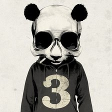 Оригинал схемы вышивки «Человек панда» (№286993)